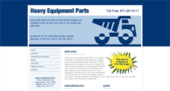 Desktop Screenshot of heavy-equipmentparts.com